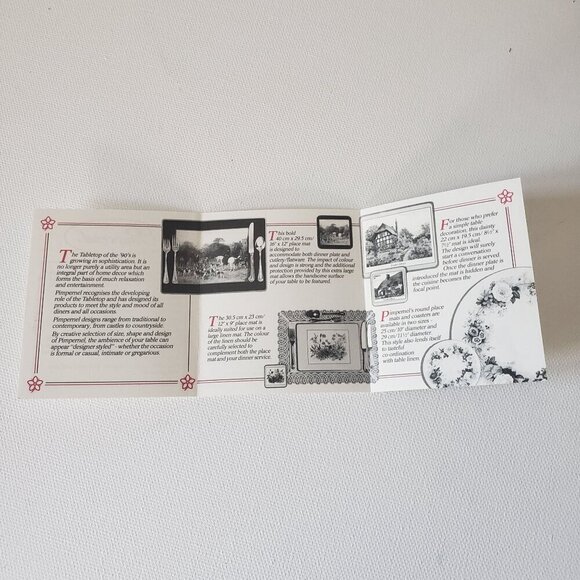 NIB Vintage Pimpernel UK/England Champion Golf Course Collectors Set Placemats 6 - Picture 15 of 16